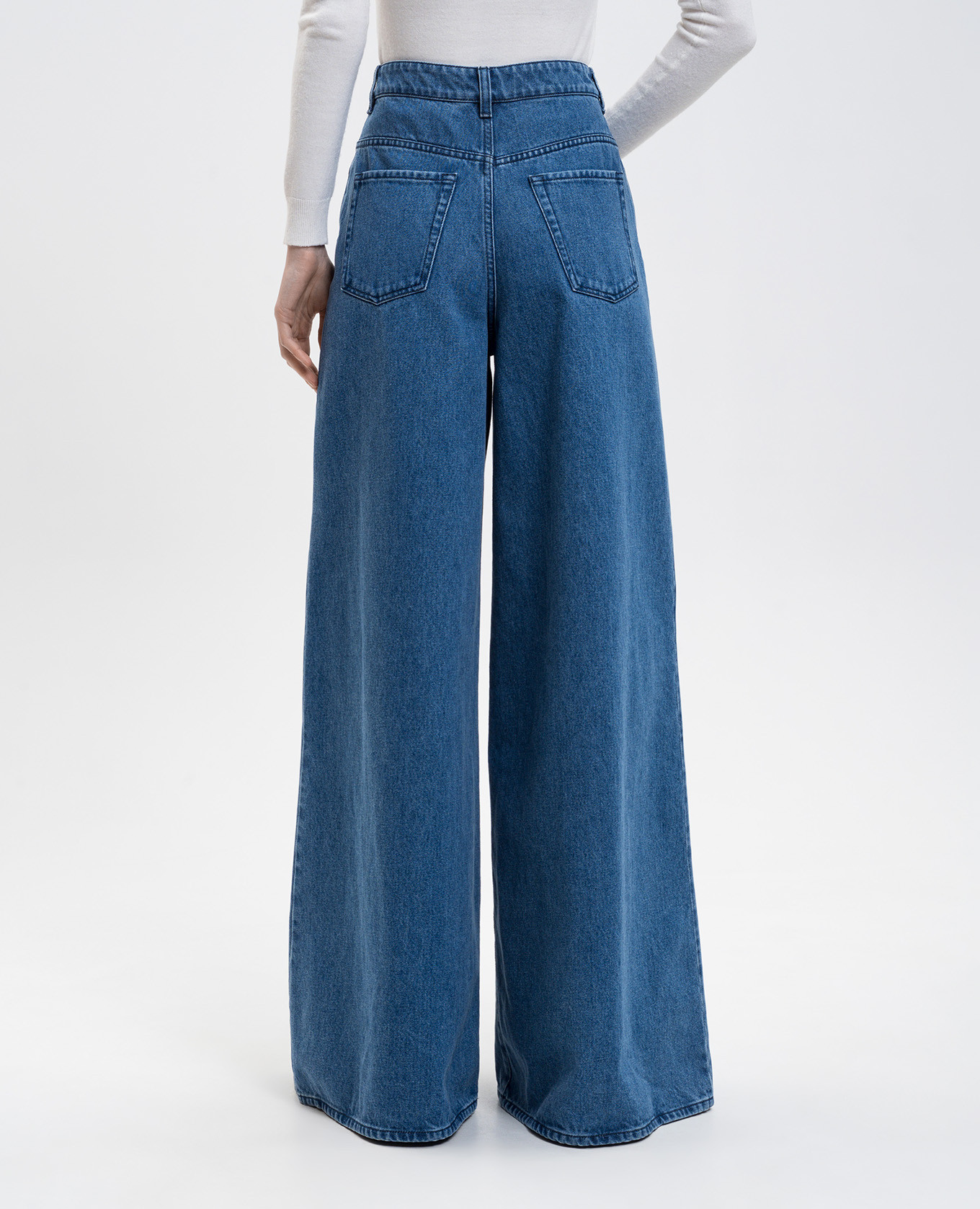 Brenn blue denim palazzos Gabriela Hearst 4