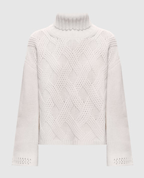 Twinset Ivory wool and cashmere sweater 262TT3353