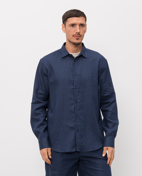 Trussardi Blue linen shirt 5025N000032NMS108T19