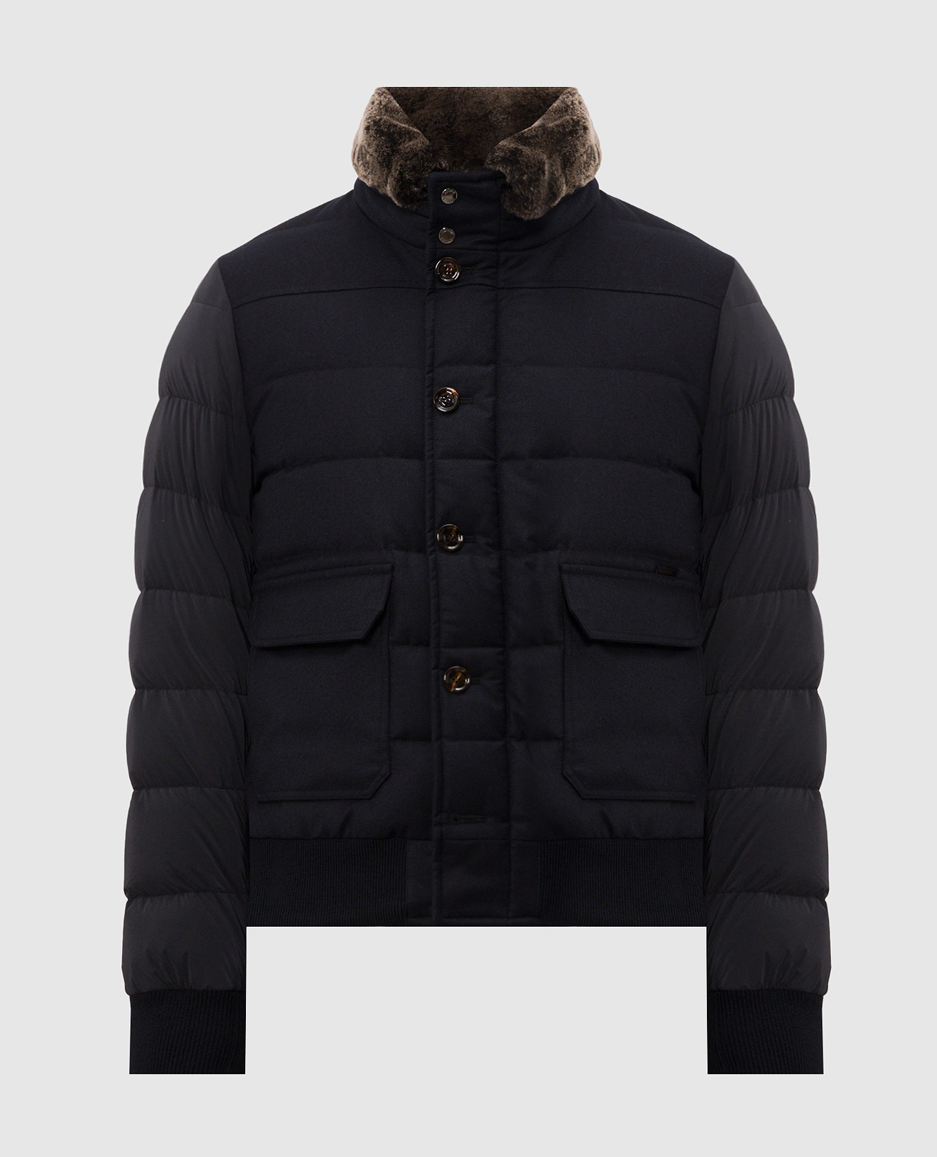 Blue down jacket FANTONI