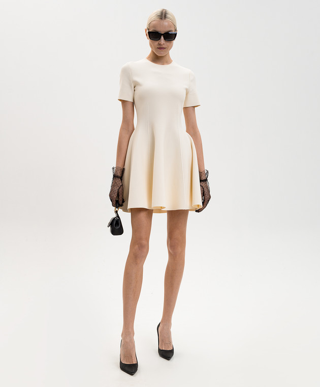 alexander mcqueen ivory dress - mini 863054Q1BGL vibrant dress