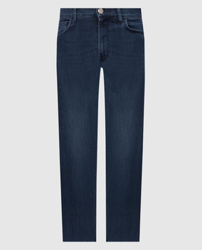 Stefano Ricci Blue jeans with logo patch MST63B3150T0232