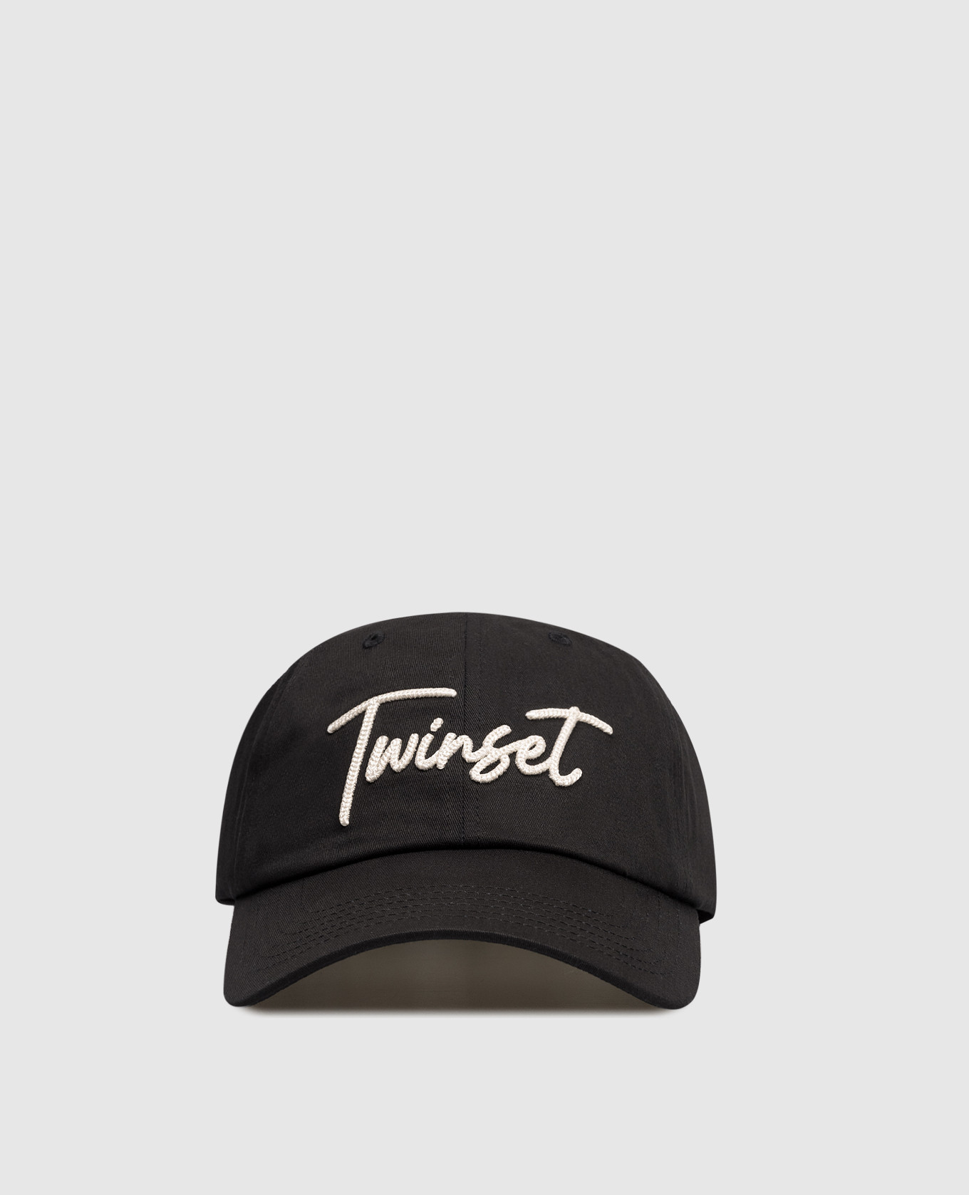 

Black cap with logo Twinset