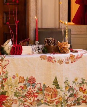 TESSITURA TOSCANA TELERIE White linen kitchen towel MARZAPEPE NC250029020067