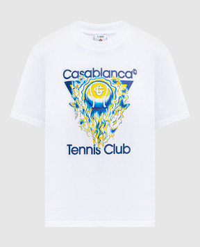 Casablanca Tennis Club Icon White T-Shirt WSP26JTS04602