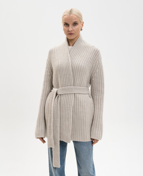 LISA YANG Jacqueline grey cashmere cardigan 2026038