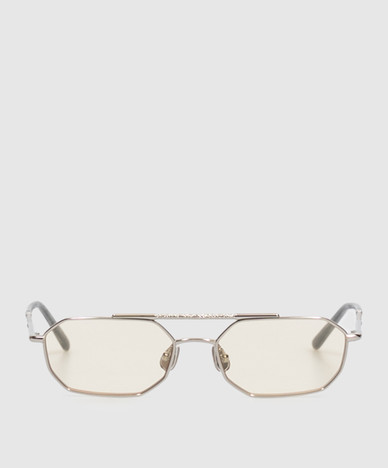 Silver sunglasses with logo engraving