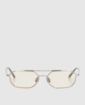 Brunello Cucinelli Silver sunglasses with logo engraving MOCTRAMV08
