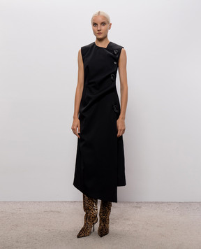 Bottega Veneta Black wool dress 873842V6DB0