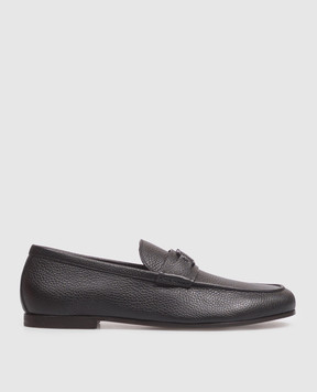 Valentino Black deerskin leather loafers 9Y2S0O03AKL