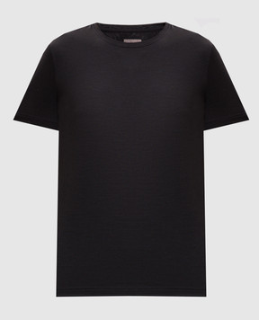 Marco Pescarolo Black wool T-shirt AMATAD54Y04