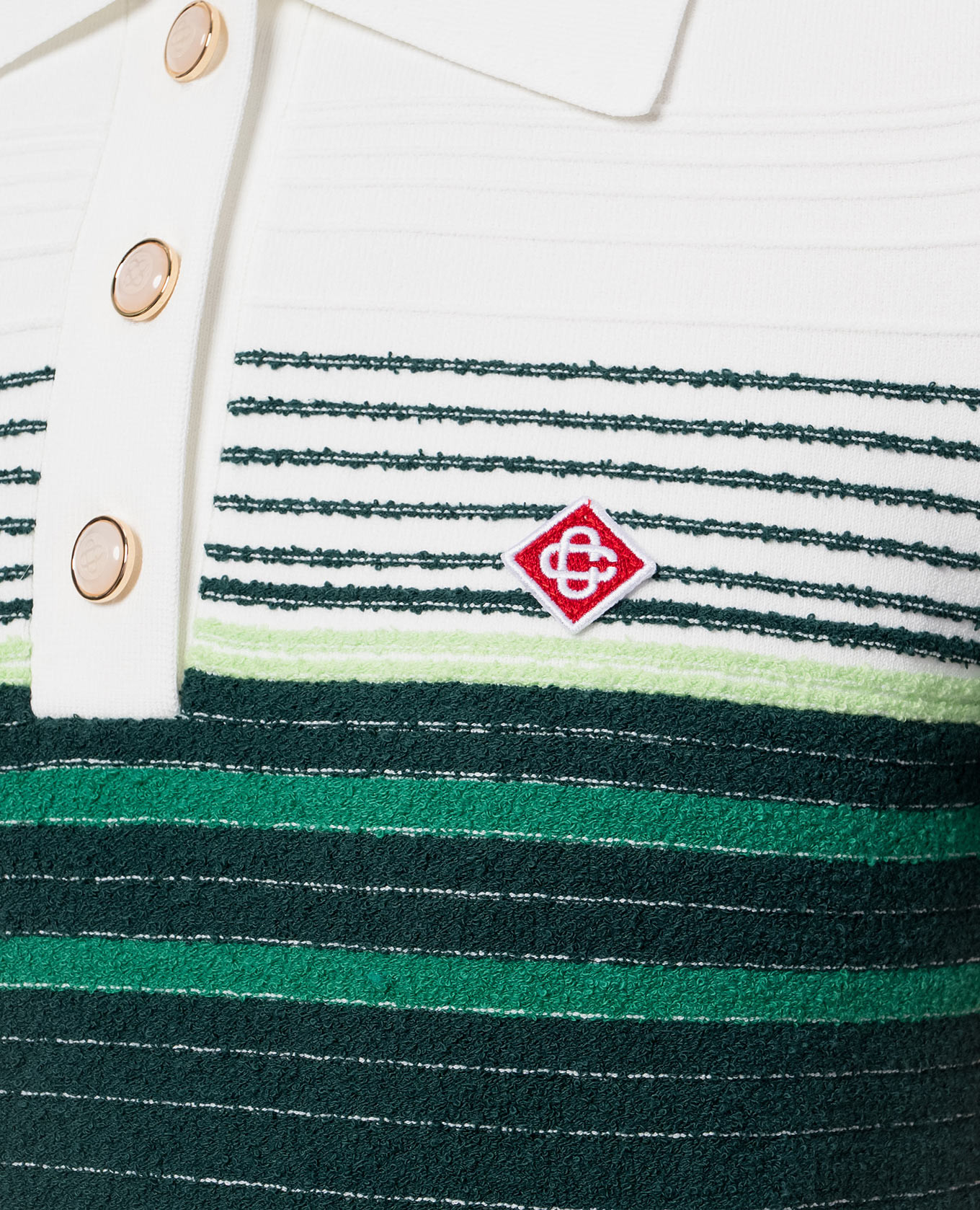 White striped polo shirt Casablanca 5