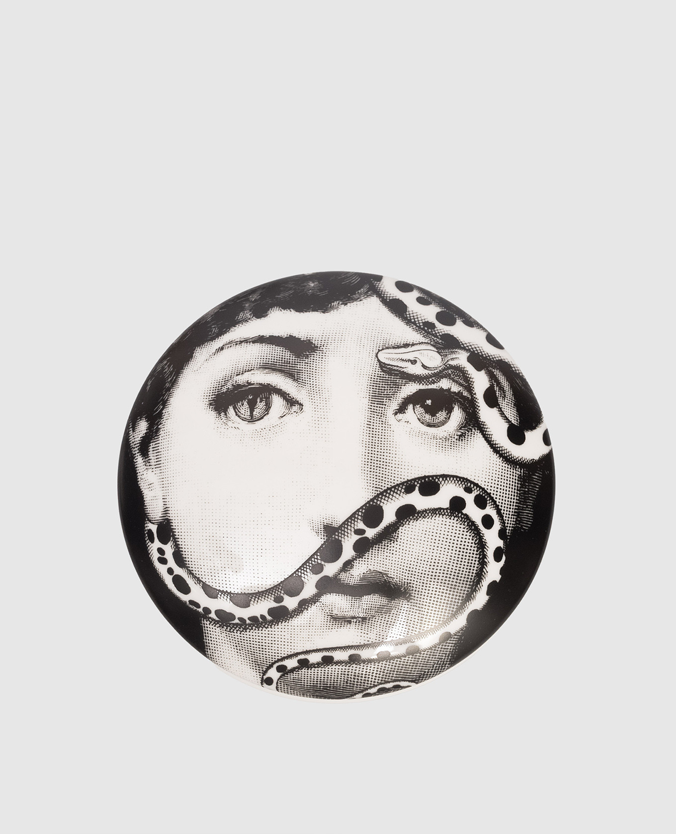 

Black porcelain trifle stand Tema e Variazioni Fornasetti