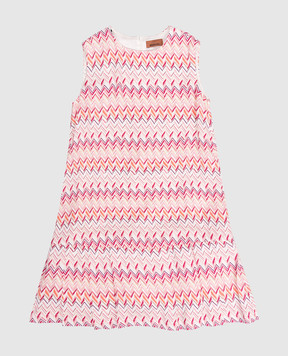 Missoni Children's pink dress with branded print MY1B22K027512