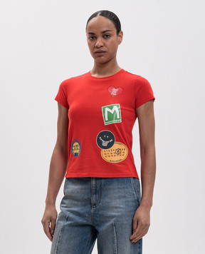Maison Margiela MM6 Red T-shirt with print S52GC0373M20050