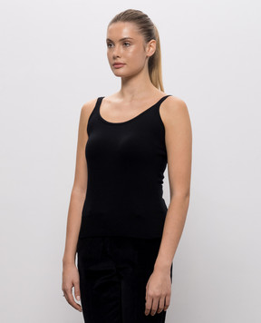 Max Mara Black SALVO top with wool MXMSALVO