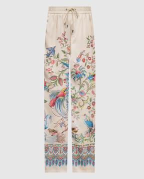 Etro Beige printed pants WREA007299SPSI6