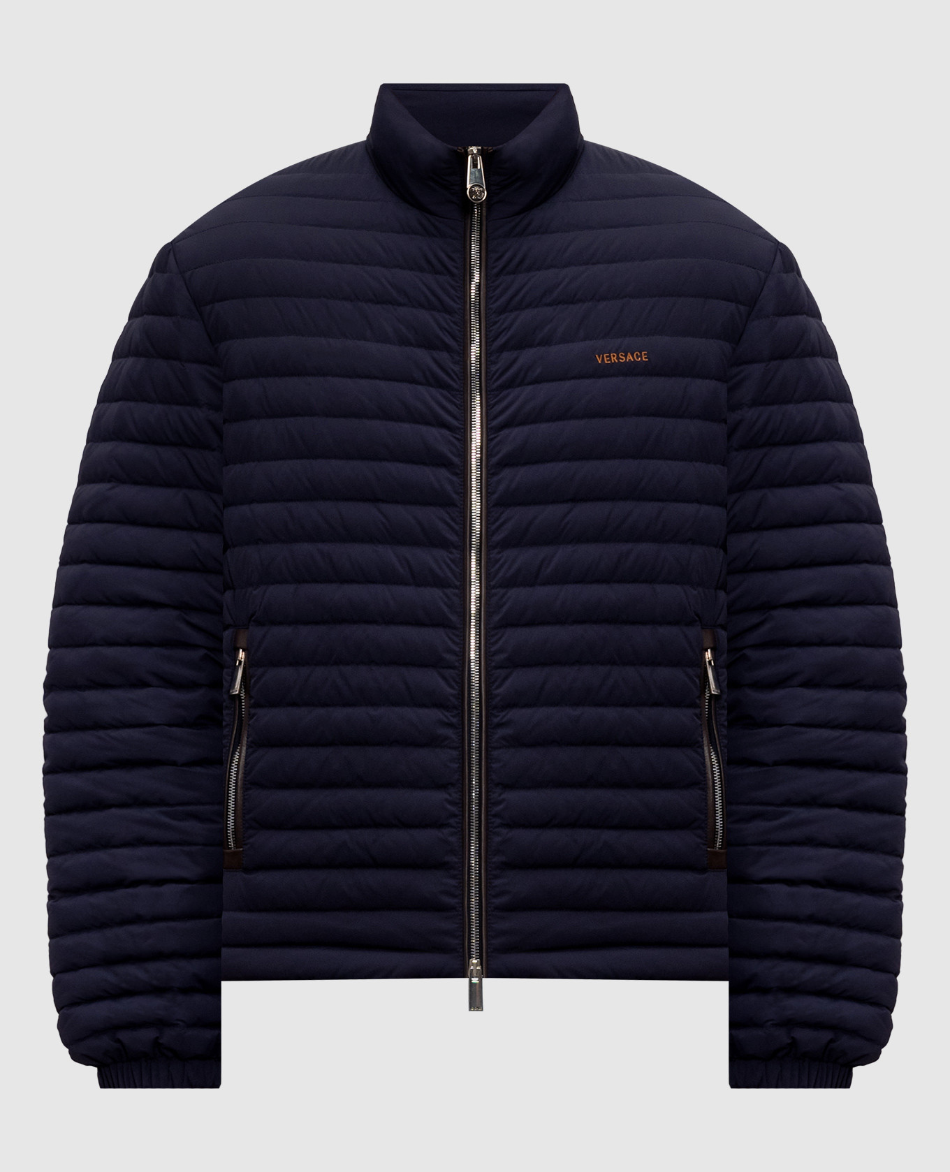 Blue down jacket
