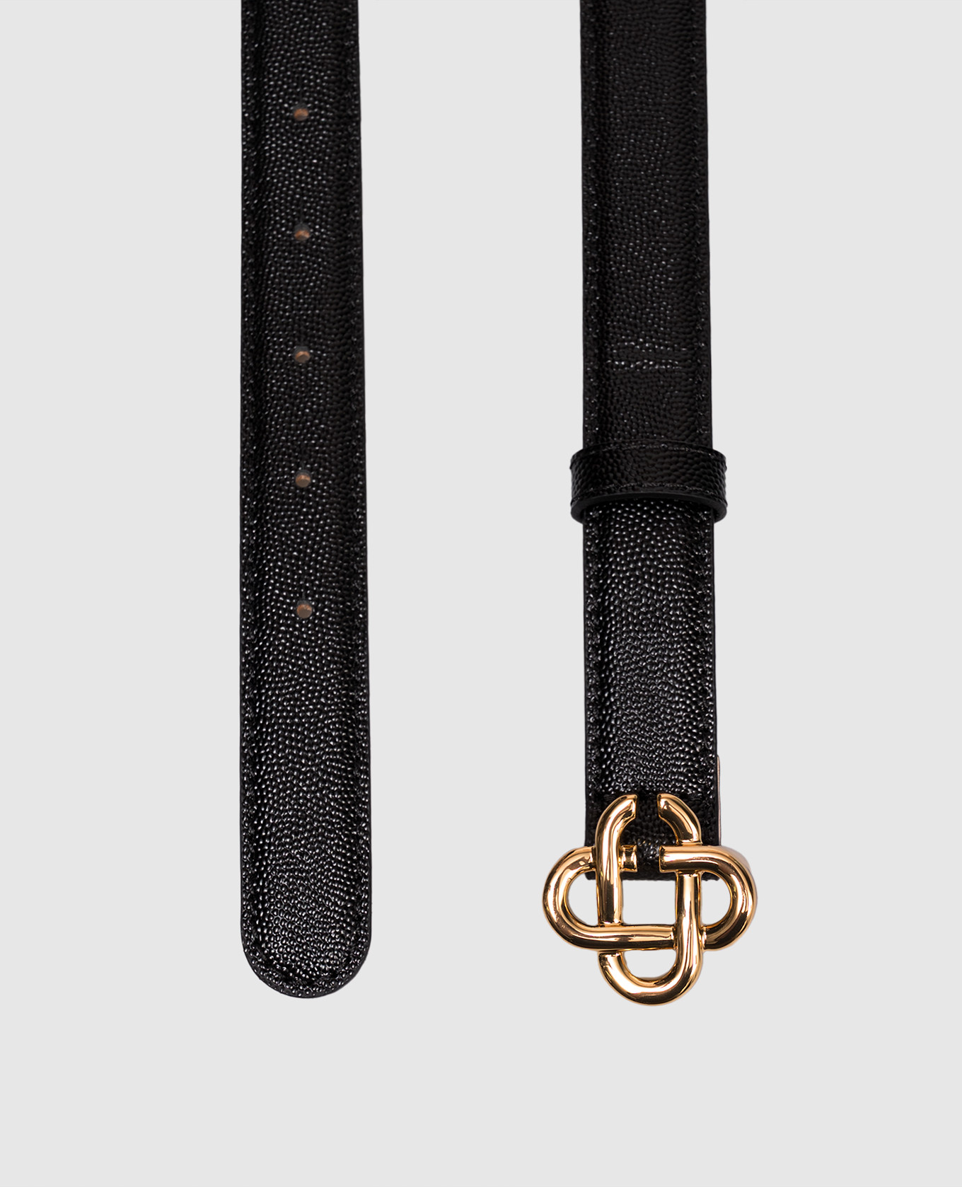 

Black leather belt with emblem Casablanca