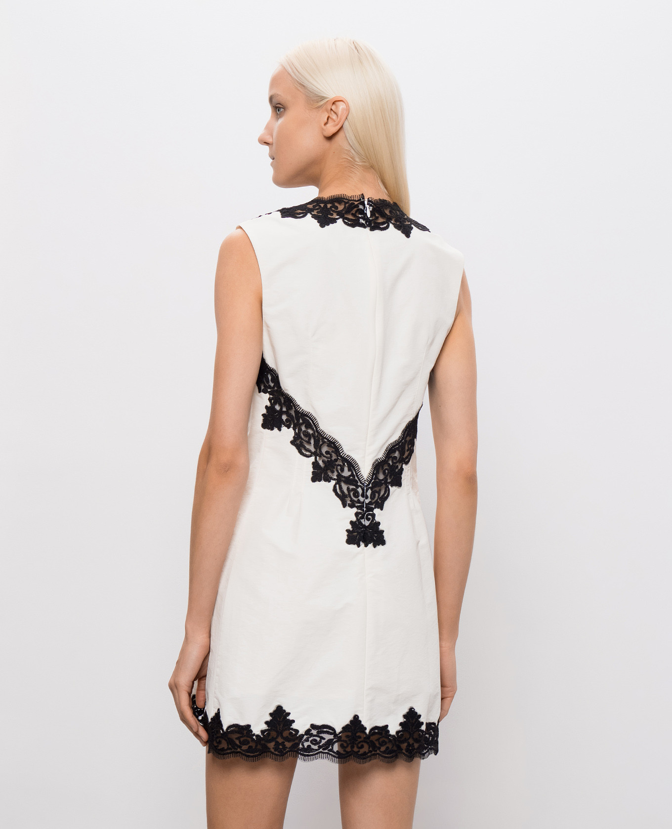 Minna ivory mini dress with lace Simkhai 4