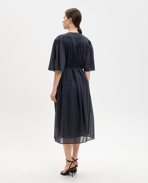 Peserico Blue midi shirt dress S02399L10A00481