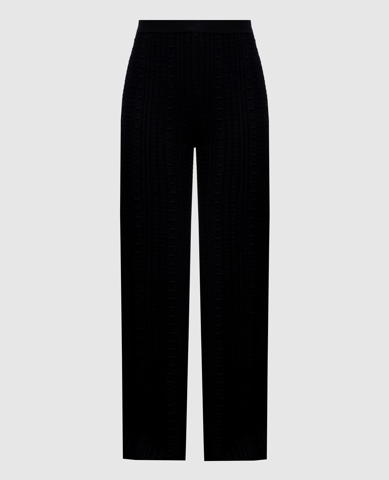 Black pants with a textured pattern Twinset