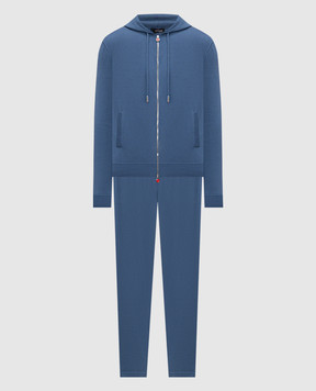 Kiton Blue cotton tracksuit UMK0951