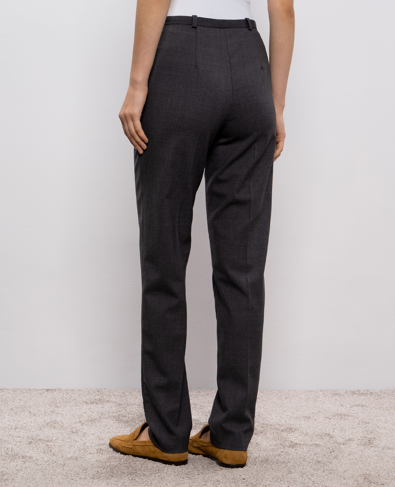 MALKA gray wool pants Loulou de Saison 4