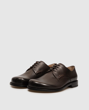 JW Anderson Brown leather derby shoes LU0001LA0391
