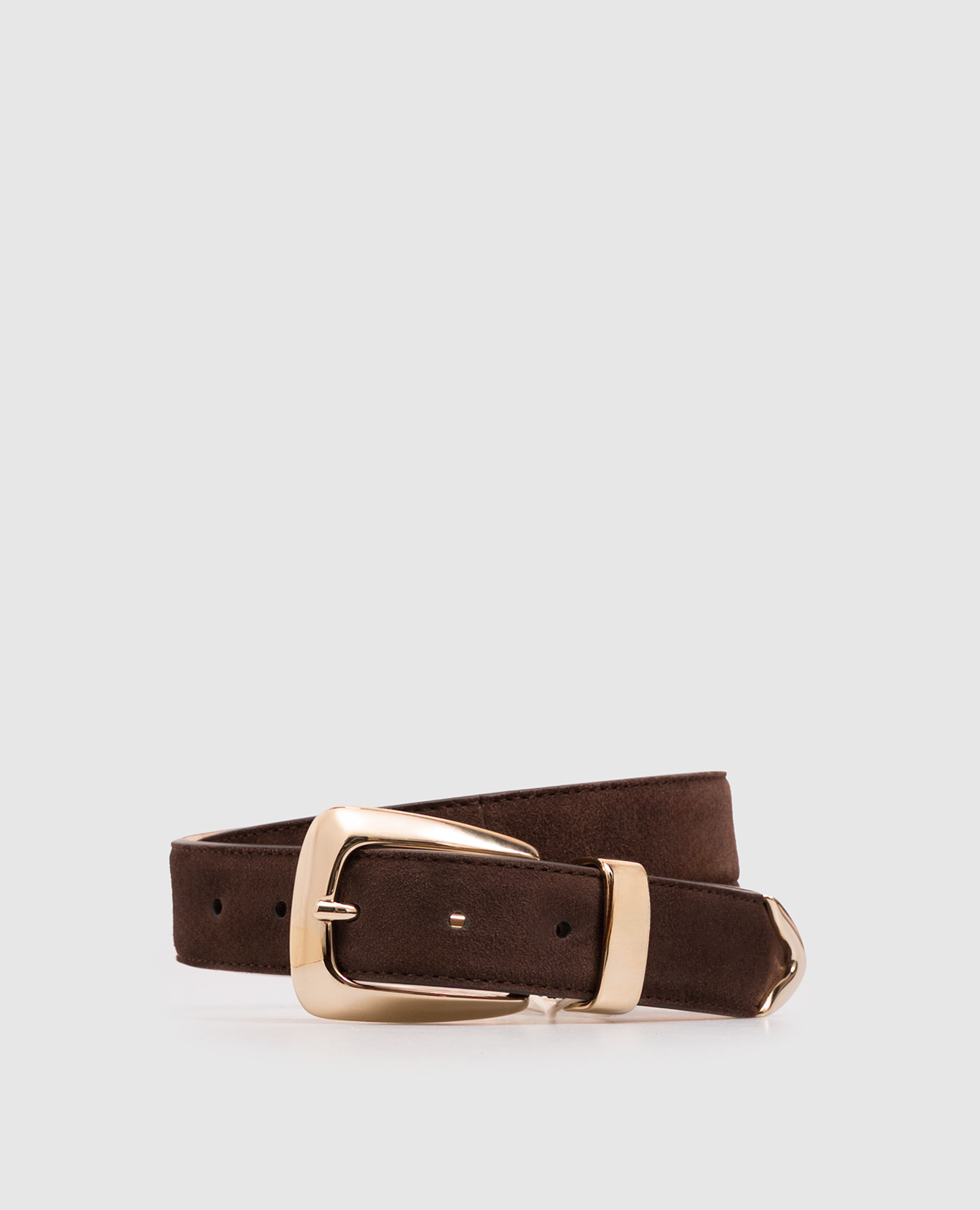Benny brown suede belt Khaite