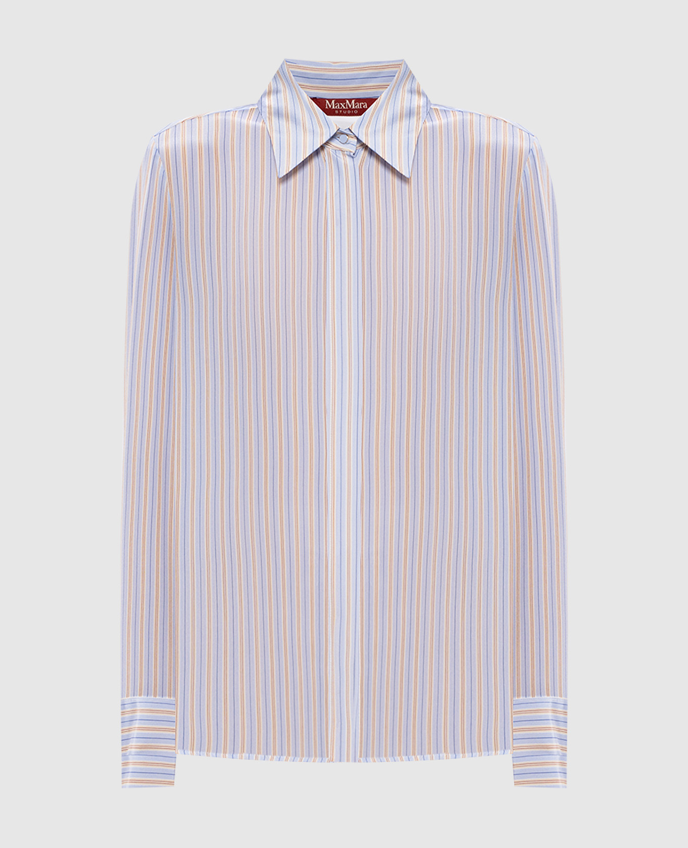 MSTFLIRT blue silk shirt