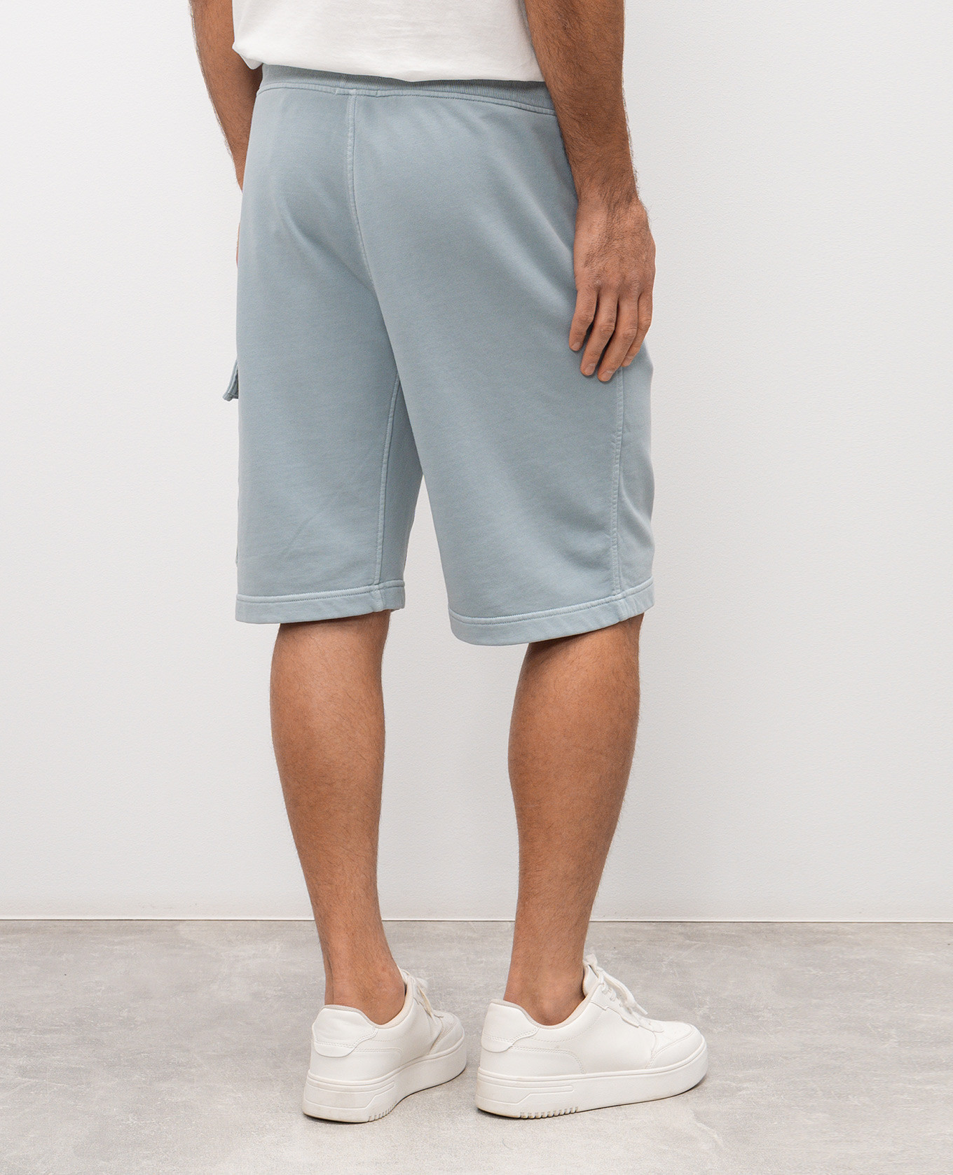 Blue shorts with logo C.P. Company 4