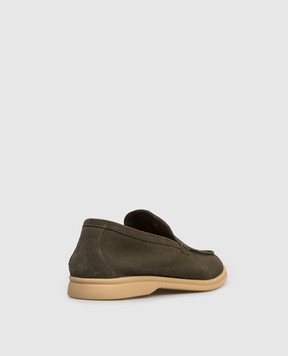 Lanciotti De Verzi Green suede loafers FELIXLIGHTCACHEMIRE