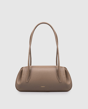 YUZEFI Beige leather bag OYSTER OYSTERSHOULDERBAG