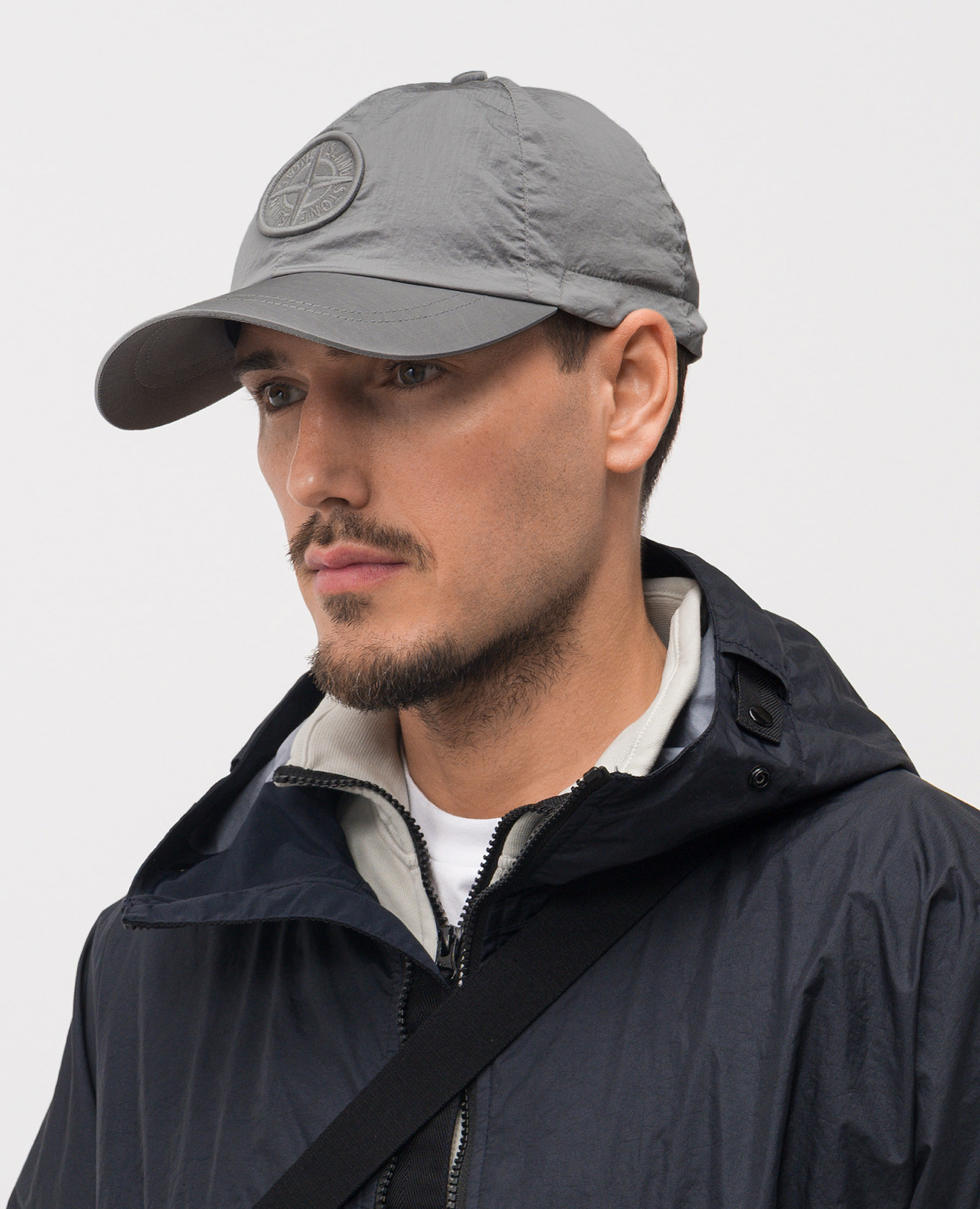 

Gray cap with logo Stone Island, Grey