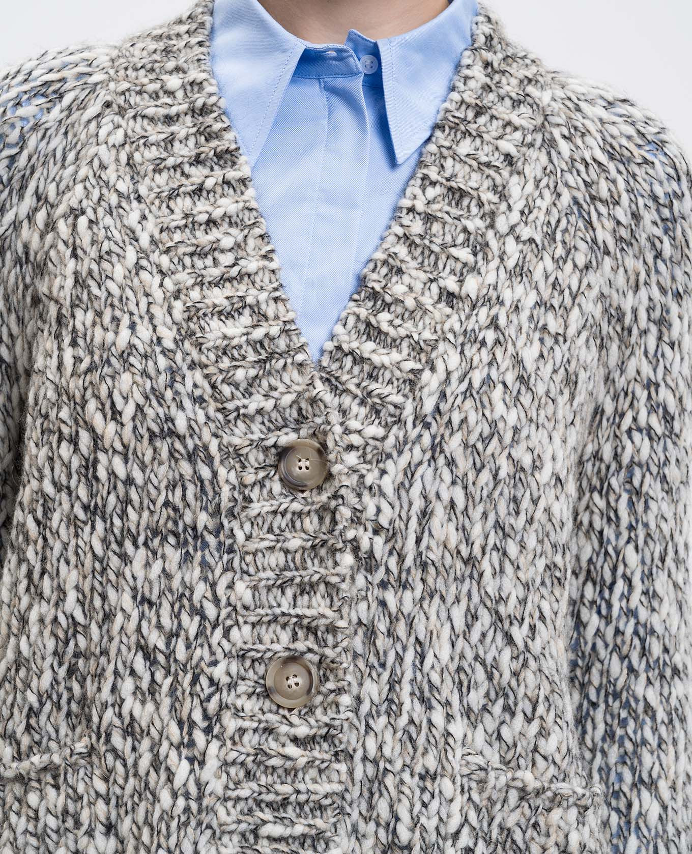 

Beige CARACAS cardigan with alpaca wool Max & Co