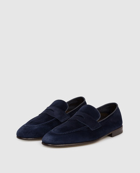 Brunello Cucinelli Blue suede loafers MZUCAHG730