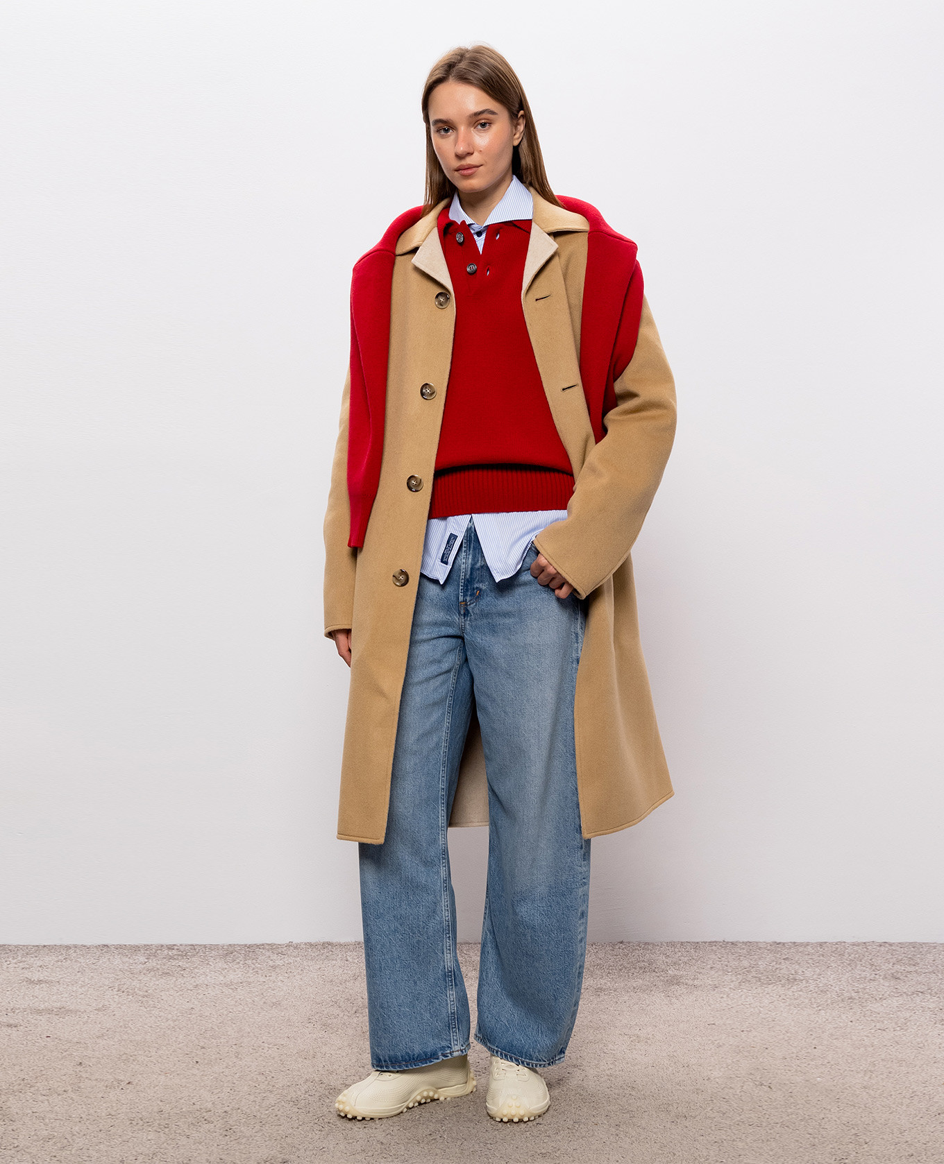 Red wool sweater Ami Paris 2