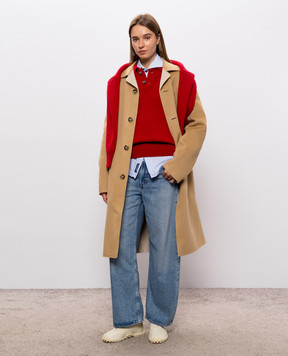 Ami Paris Red wool sweater UPL409018w