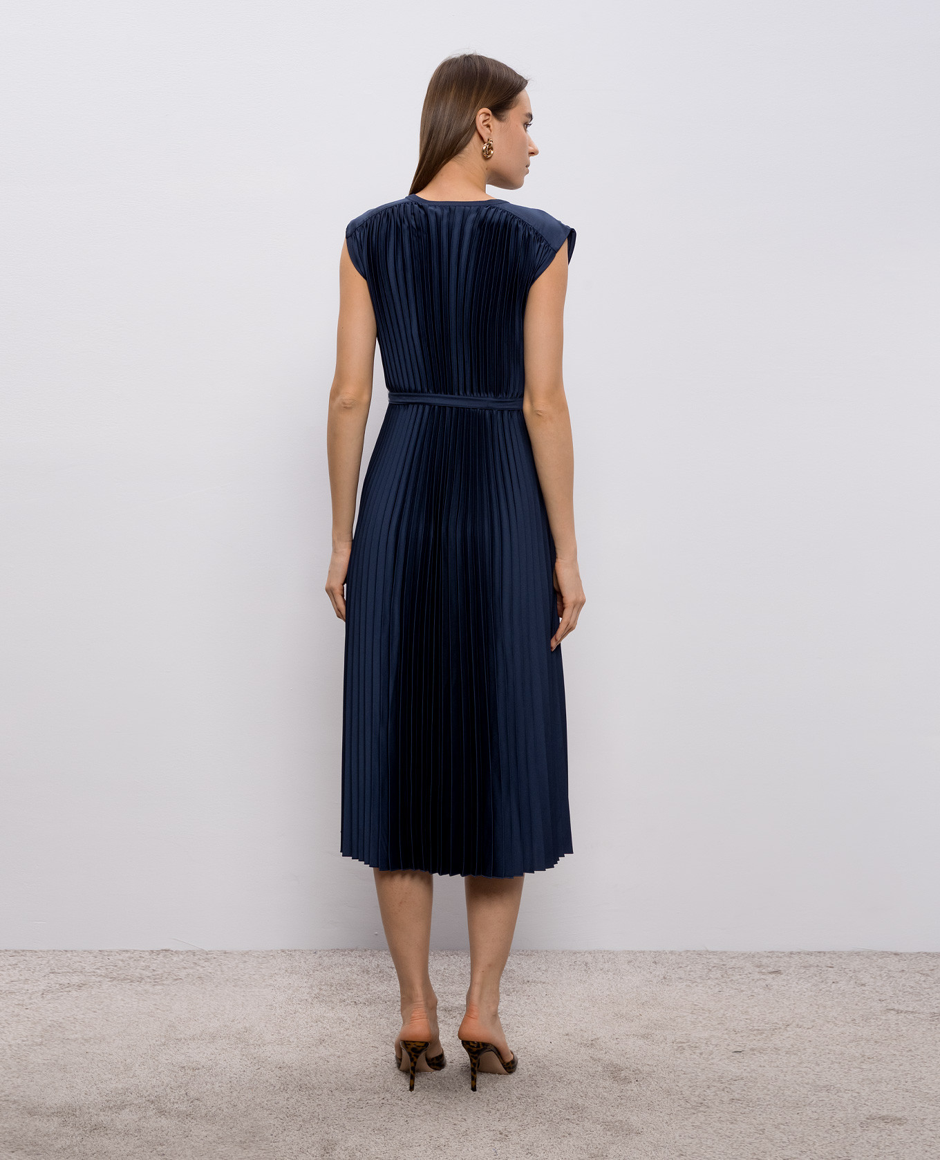 

Volta blue pleated dress JOSEPH