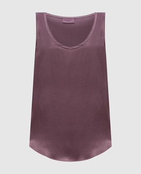 Brunello Cucinelli Purple silk tank top M0C59E0600