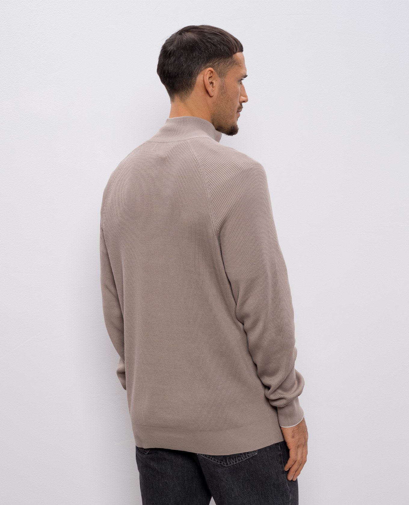 

Beige jumper with zipper Brunello Cucinelli