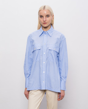 JOSEPH Ranya blue striped shirt JF009662