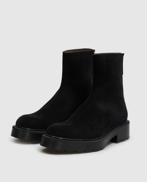 The Row Nobilis black suede boots F1701L805