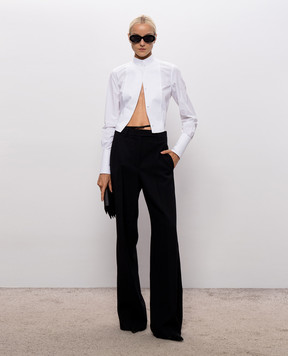 Tom Ford Black wool pants with belt PAW733FAX1861