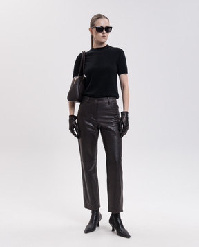 Max Mara JUST black wool and cashmere top SMMJUST