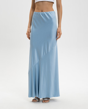 Ermanno Scervino Blue maxi skirt D482O354XZV