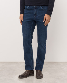 Stefano Ricci Blue jeans with embroidery M8T64B5220T712HB