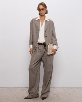 Brunello Cucinelli Beige wool pants MP550P9253
