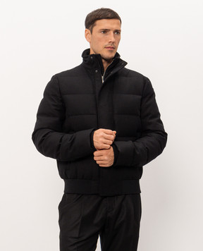 Castangia dal 1850 Black wool down jacket BNT2